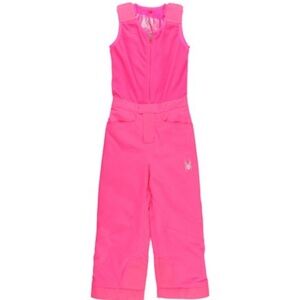 Spyder Girls Pink Insulated Ski Bib Snow Pants Size 4 Small-to-Tall